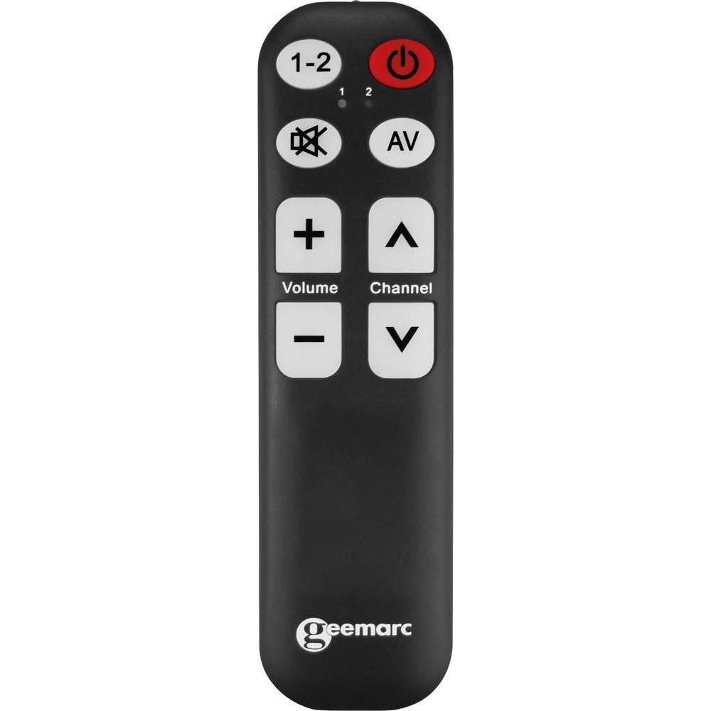 Thumbnail - Geemarc TV-5 lernfähige fernbedienung mit grosser Schrift und Tasten für bis zu zwei Geräte (Universal Fernbedienung), F...