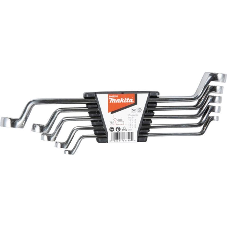 Makita, Chiave Inglese, Set Di Chiavi Ad Anello (5 Pezzi) (19 Mm)