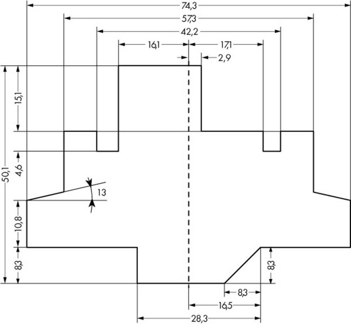 Actual product image Wago Universal modular electronics housing in terminal block format (Relay socket)