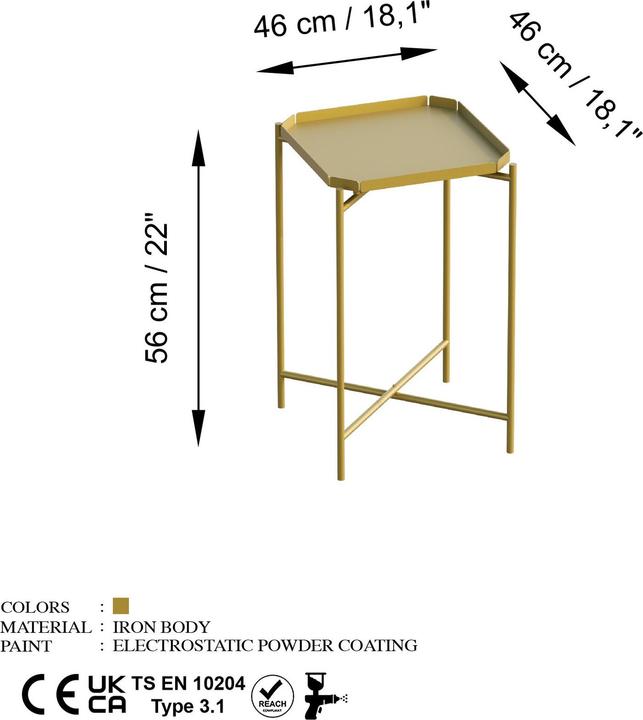 Actual product image Homitis Bukle (46 x 46 x 56 cm)