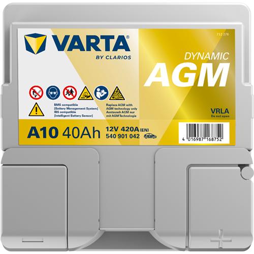 Produktbild Varta A10 Silver Dynamic AGM 540901042 Autobatterie 40Ah (12 V, 40 Ah, 420 A)