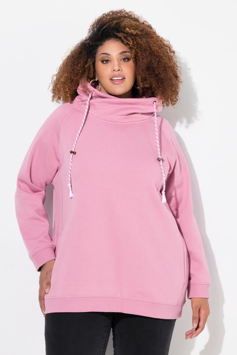 Produktbild Ulla Popken Sweatshirt, weiter Stehkragen, Taschen, Raglan-Langarm (54)