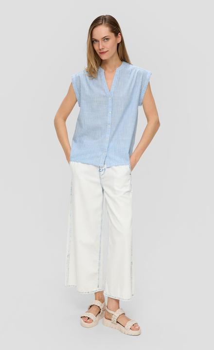 Immagine prodotto s.Oliver Bluse Gestreifte Baumwollbluse im Relaxed Fit (42)