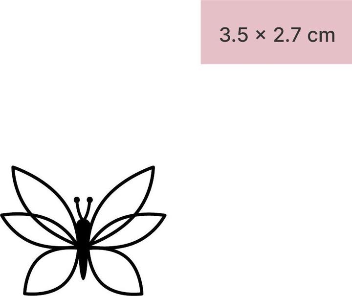 Produktbild minink Temporäres Tattoo – Symmetrischer Schmetterling