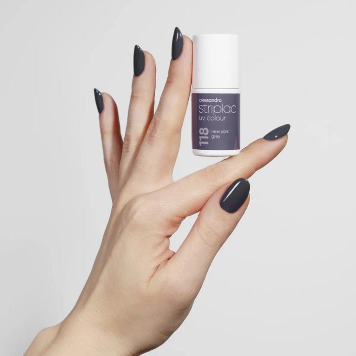Immagine prodotto Alessandro ALESSAN Striplac UV Colou Ne Yo Gr 6.5ml (118 New York Grigio, Vernice UV gel)