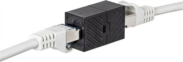 Produktbild Renkforce RF-4531570 Kabelschnittstellen-/Gender-Adapter RJ45 Schwarz (U/UTP, CAT6a)