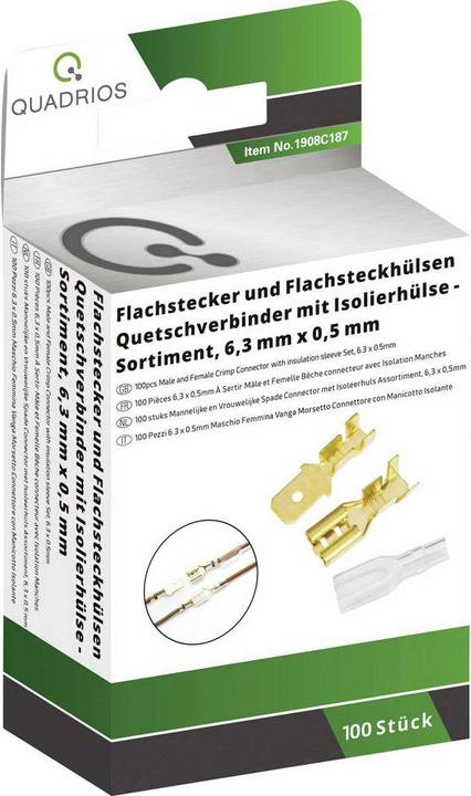 Actual product image Quadrios 1908C187 Crimp connector assortment 2.50 mm² 1.50 brass