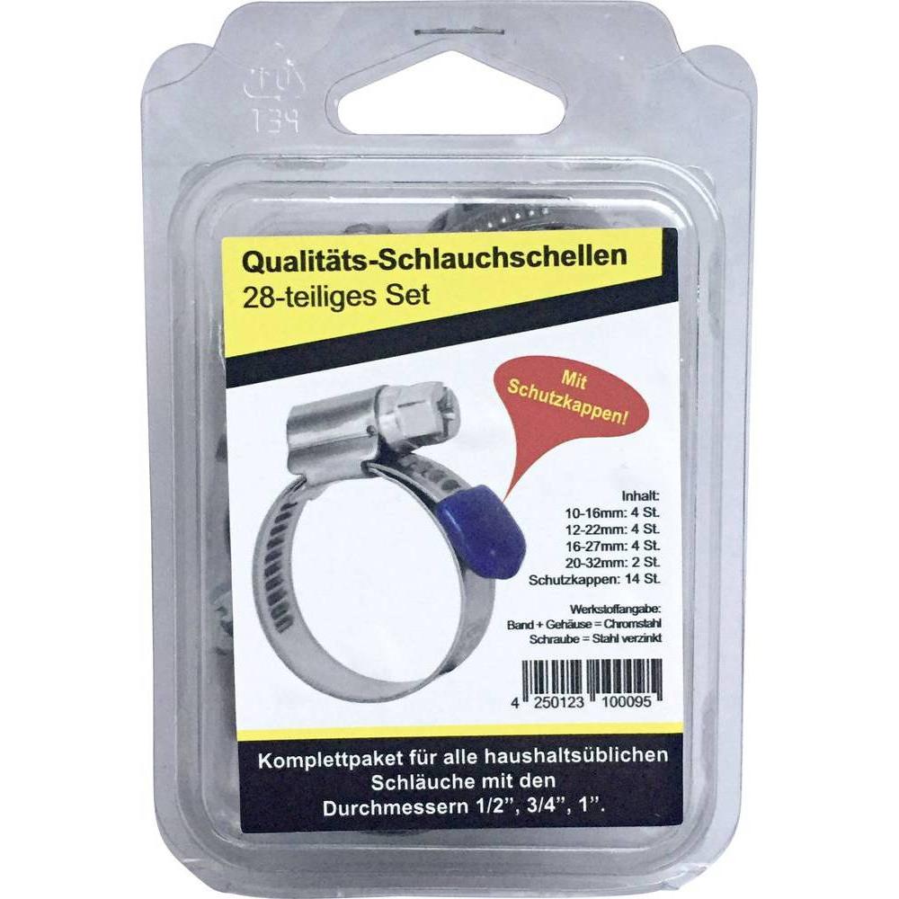Kash, Schlauchanschluss + Schlauchverbinder, Schlauchschellen-Set 28 teilig (Schlauchschelle, 32 mm)
