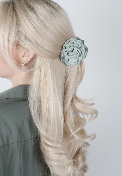 Immagine prodotto Trisa Fashion Stoffblume auf Haarklammer Set Off-Wite - Grün grün (1 pz.)