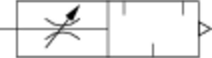 Norgren Einschraubdrossel mit Schalldämpfer