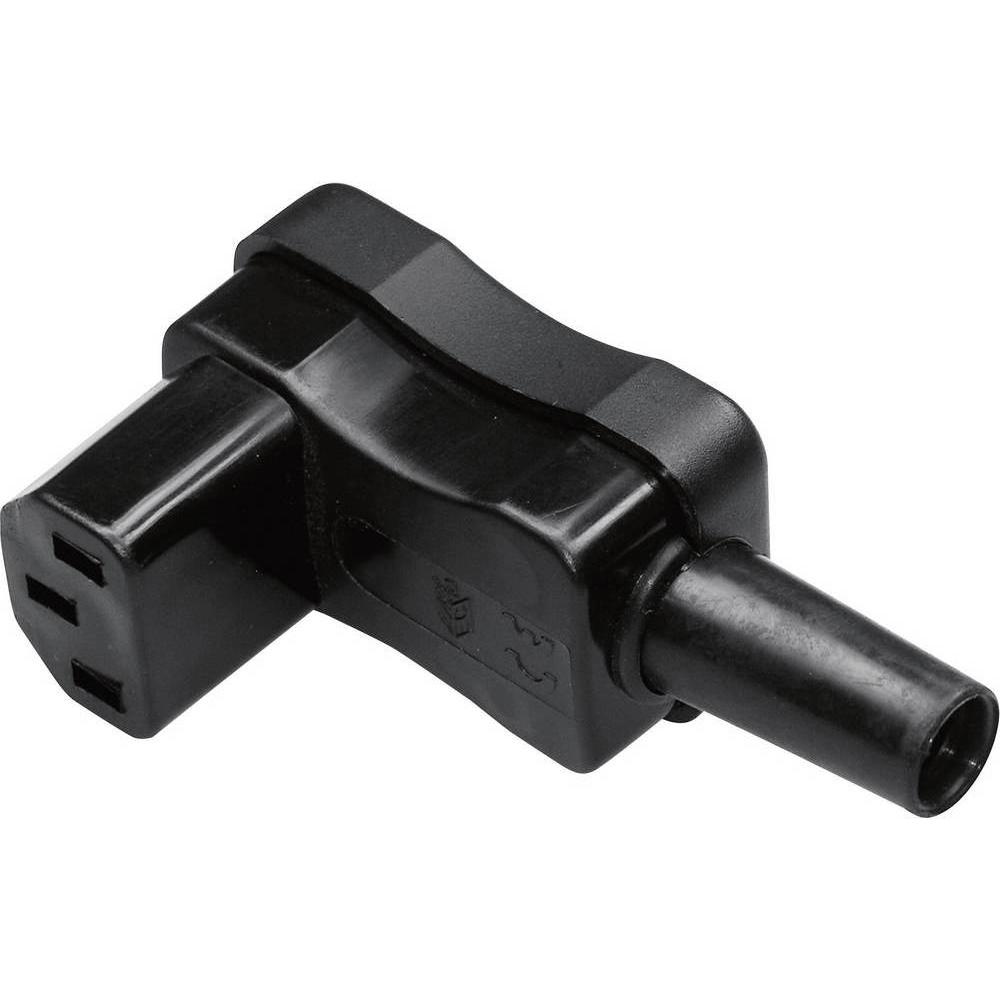 Kaiser Kaltgerätesteckdose, Elektronikkabel + Stecker, Schwarz