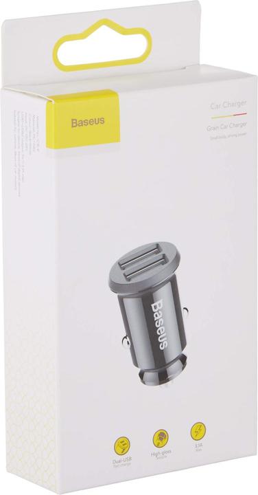 Actual product image Baseus Grain Car Charger Black