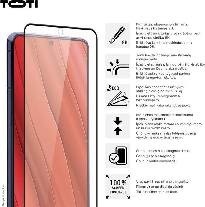 Actual product image Toti Screen Protector Galaxy S24 (1 pcs., Samsung Galaxy S24)