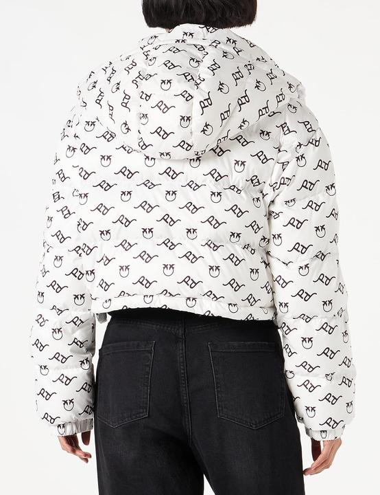 Actual product image Pinko Irma Quilted Canvas Logo Jacket (L)