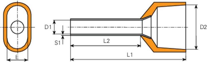 Actual product image Vogt Verbindungstechnik DUO - Wire end ferrules with plastic collar