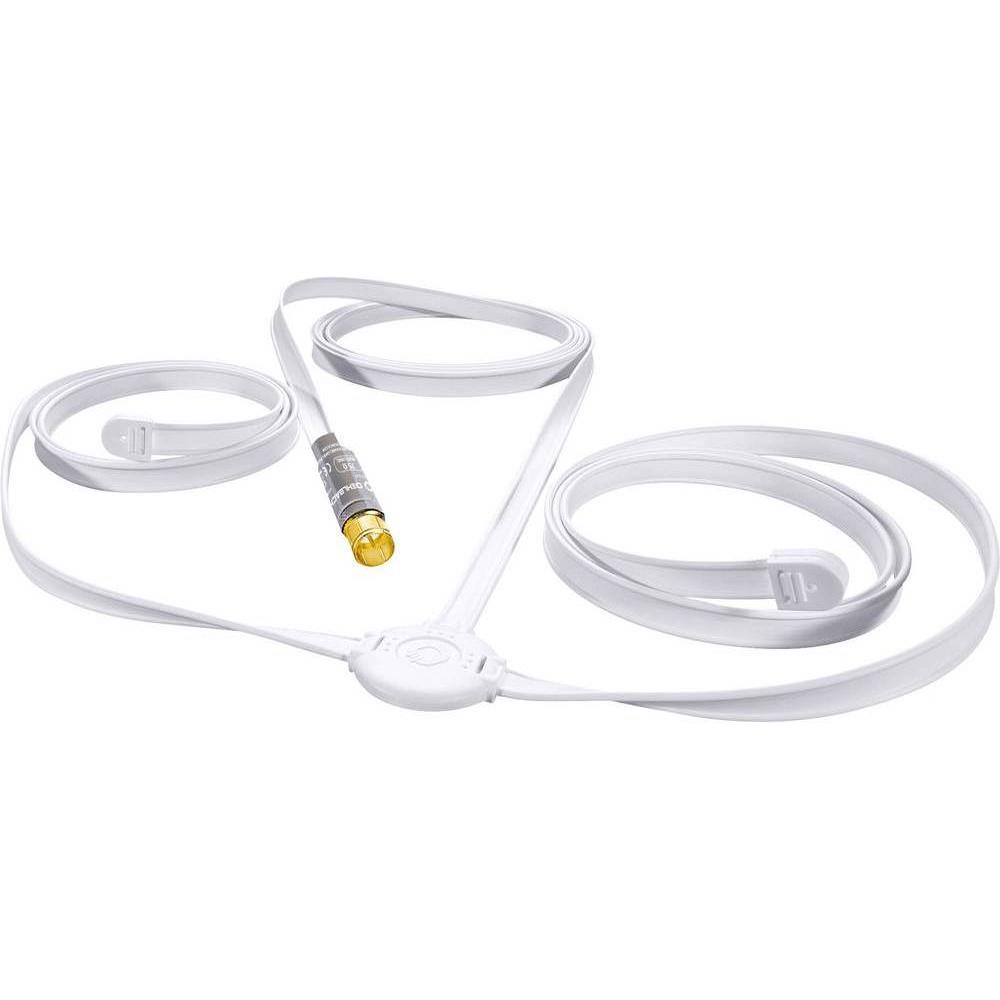 Oehlbach Digital Wire Two (Zimmerantenne, DAB/ DAB+), SAT Spiegel + SAT Antennen, Weiss