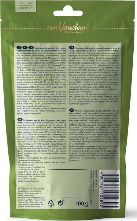 Actual product image Happy Dog Treat Soft Snack Mini New Zealand, 100 g (Adult, 10 pcs., 100 g)