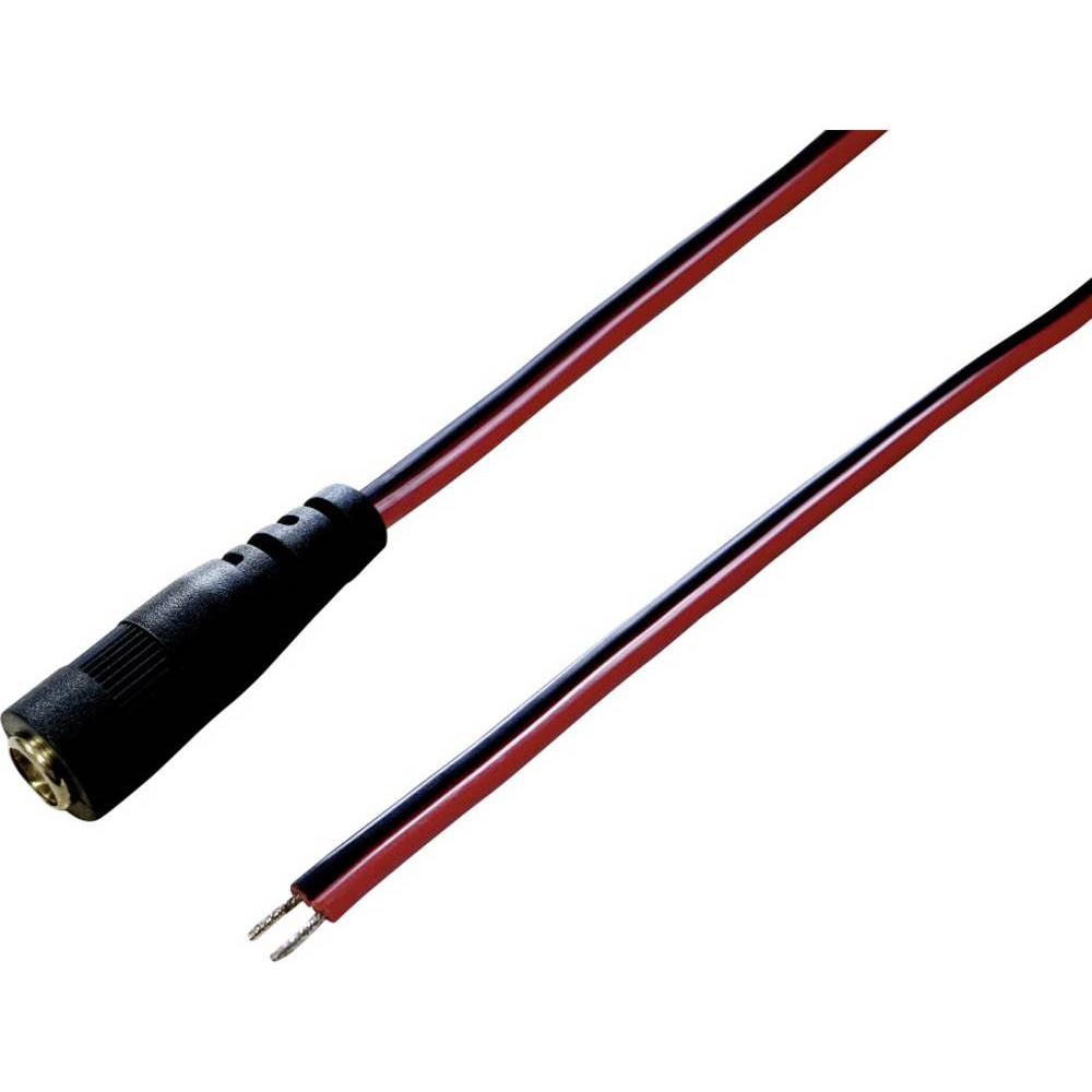 BKL Electronic DC-Anschlusskabel, Zwillingsleitung, Elektronikkabel + Stecker, Rot, Schwarz