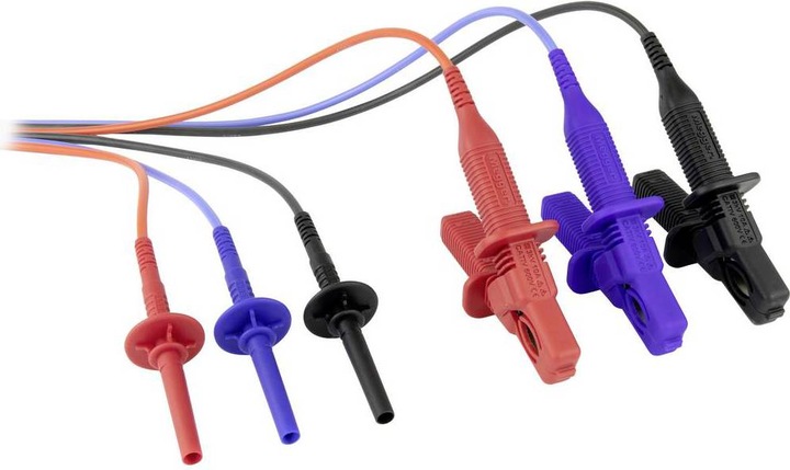 Megger Cable set Insulation testers High-voltage measuring leads, for insulation resistance testers