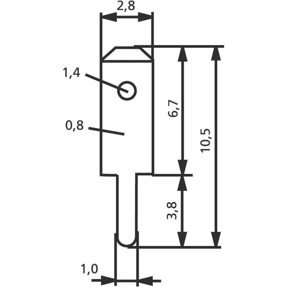 Thumbnail - Vogt Verbindungstechnik Flachstecker, Elektronikkabel + Stecker, Silber