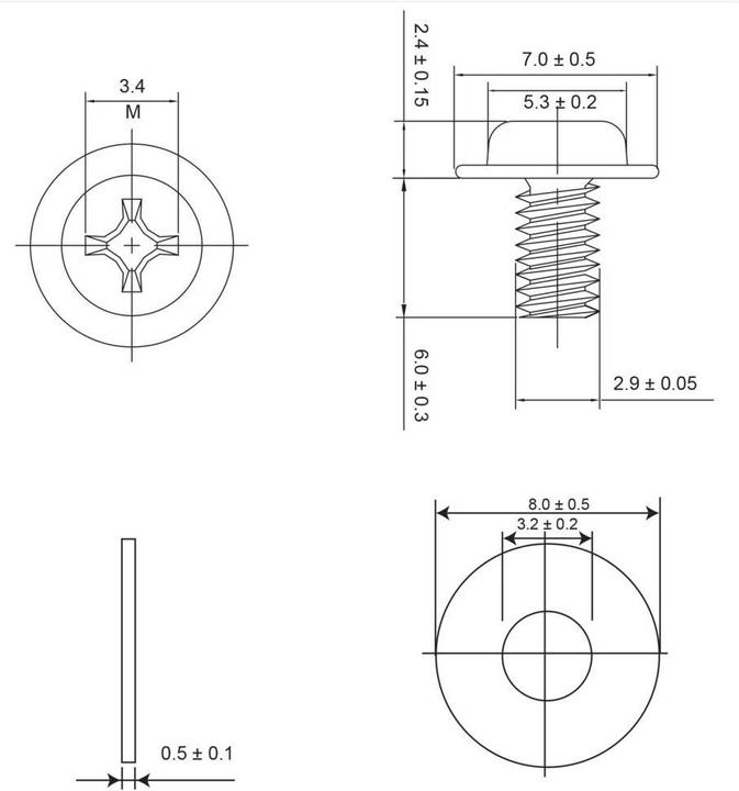 Immagine prodotto Renkforce RF-4538936 Viti della scheda madre 1 set