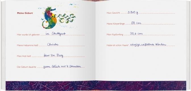 Produktbild Die kleine Raupe Nimmersatt - Mein Babyalbum - Rot (20 x 20 cm)