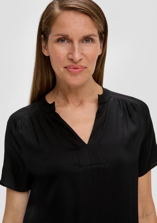 Actual product image S.Oliver Bluse Viskose-Bluse mit Tunika-Ausschnitt (36)