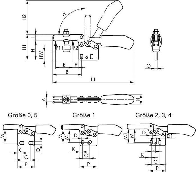 Actual product image Amf Horizontal clamping device