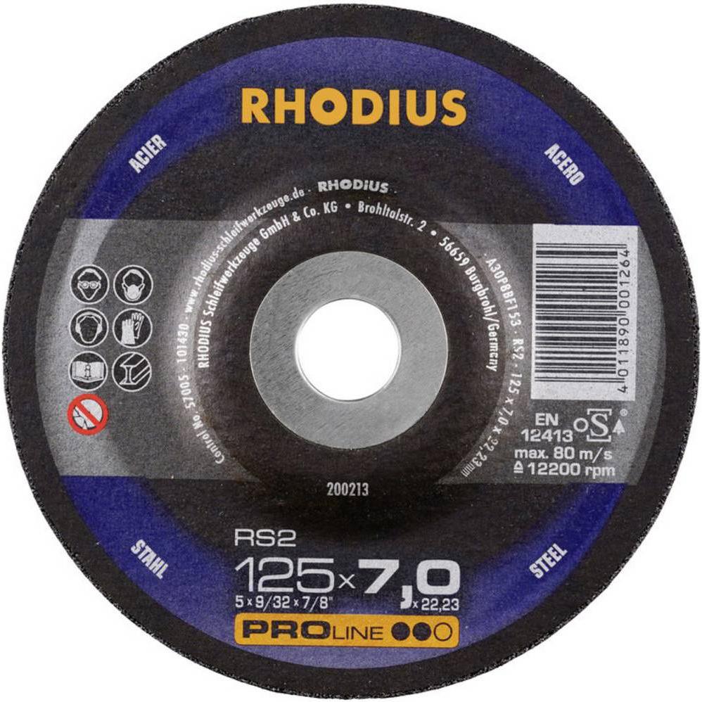 Rhodius, Schleifmittel, RS2 Schruppscheibe 125 x 7.0 x 22.23 mm