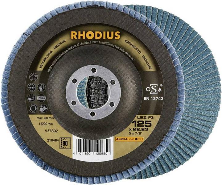 Produktbild Rhodius LSZ F3 Fächerscheibe 125 x 22.23 - P80 (80)