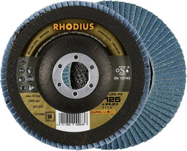 Produktbild Rhodius LSZ F3 Fächerscheibe 125 x 22.23 - P60 (60)