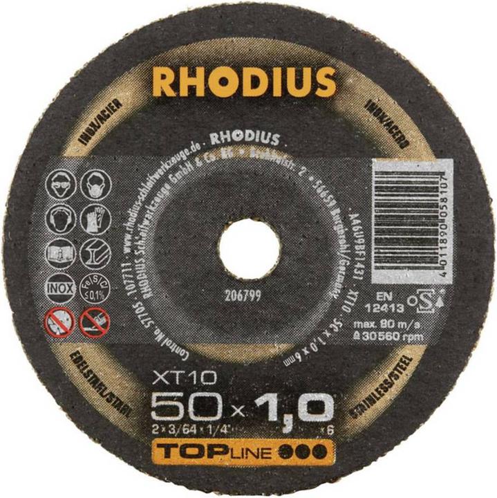 Rhodius Cutting disc 50 x 1.0 x 6.0 mm