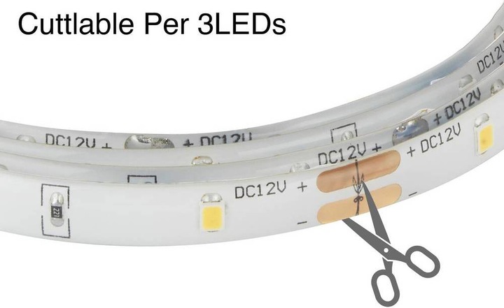 Produktbild No Name LED Strip mit PIR, 1.2 m (Warmweiss, 120 cm, Indoor)