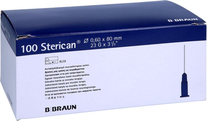 Immagine prodotto B.Braun Ago 23G 0,60 x 80 mm blu Luer, 100 pezzi