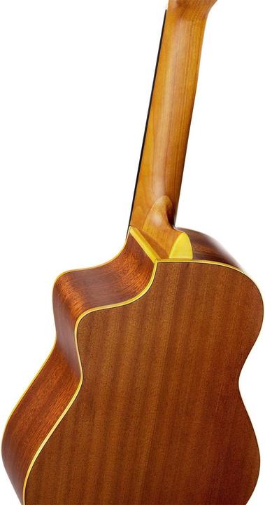 Produktbild Ortega Chitarra Requinto (Konzertgitarre, Boden und Zargen aus Sapele, Griffbrett aus Nussbaum, Hals aus Okoume, Kopfplatten-Furnier aus Nussbaum, Massive Zederndecke, Steg aus Nussbaum)