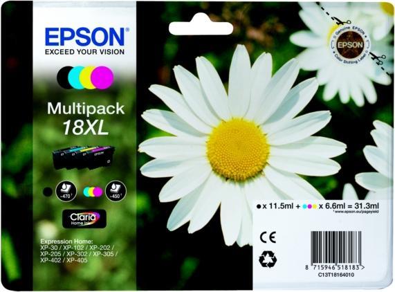 Produktbild Epson 18XL EasyMail Daisy Claria Home Multipack (BK, C, M, Y)