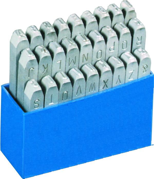 BETA GRAVUREM-S MARKERS SET - LETTERS AZ 12mm (Zusätzliche Polsterung)