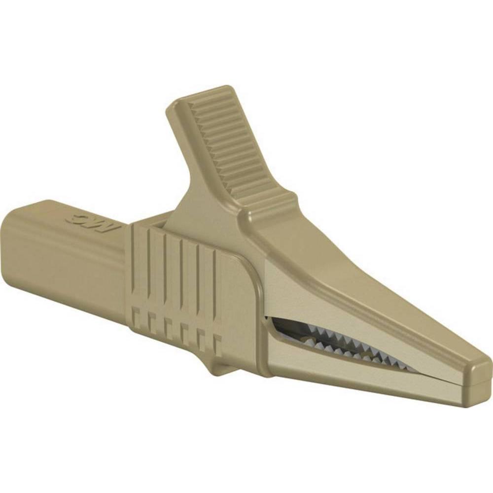 Stäubli 4 mm Sicherheitsabgreifer, Messtechnik, Braun