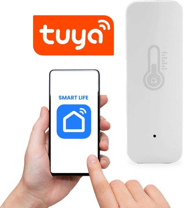 Actual product image Casativo Temperature & humidity sensor with voice control & app