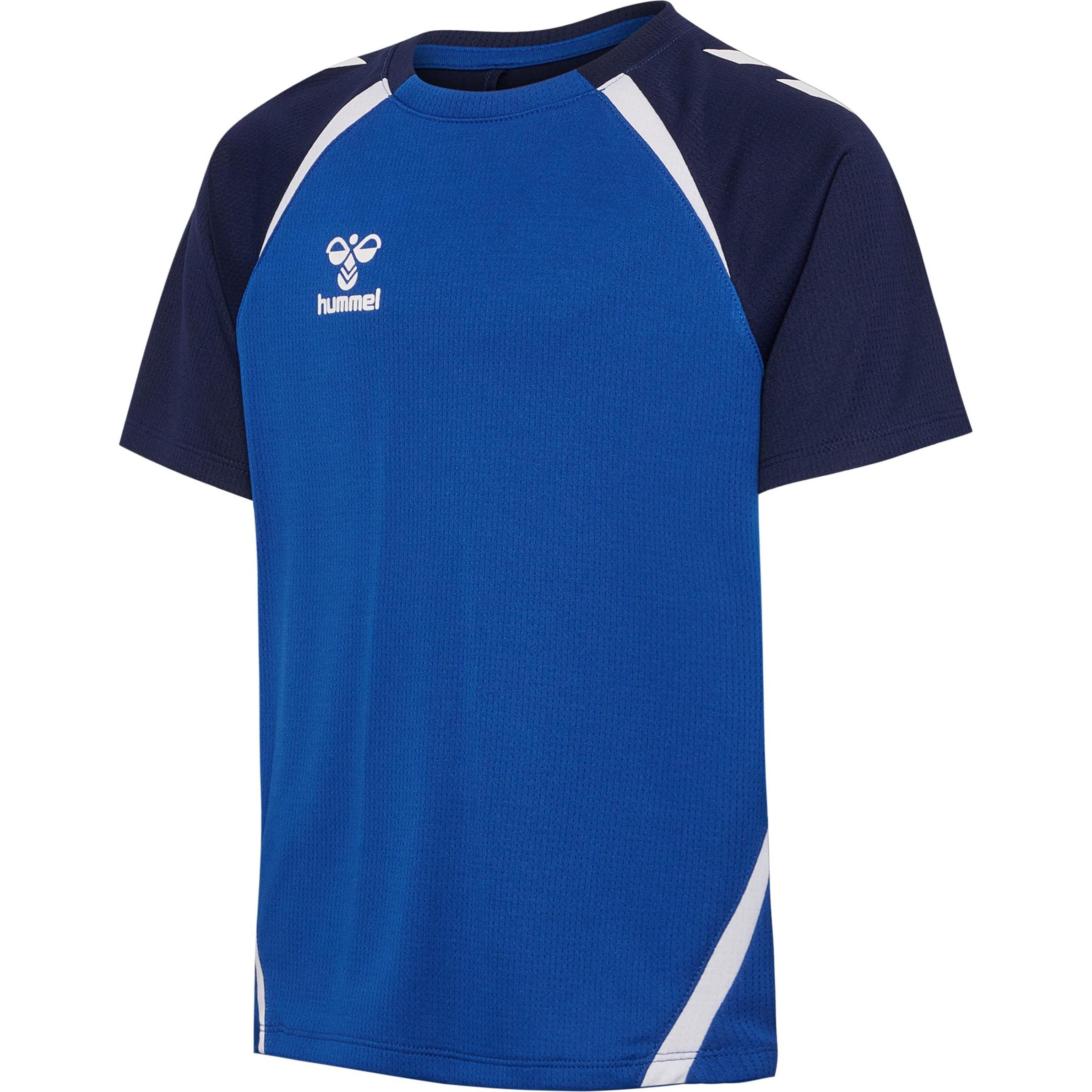 hummel, Herren, Sportshirt, hmlLEAD 2.0 JERSEY S/S KIDS (128), Blau, 128