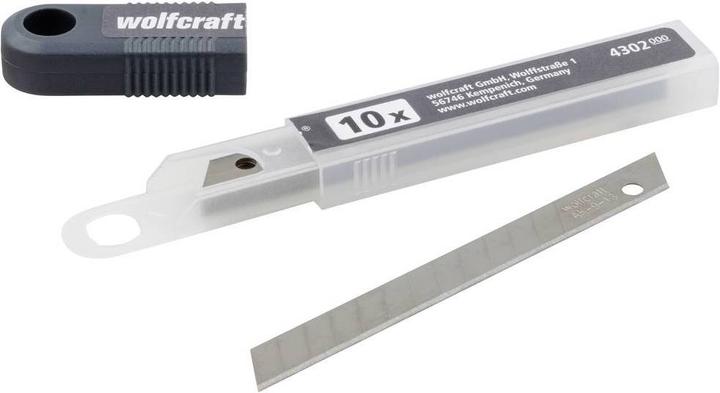 wolfcraft 10 Abbrechklingen 9mm (Ersatzklinge)