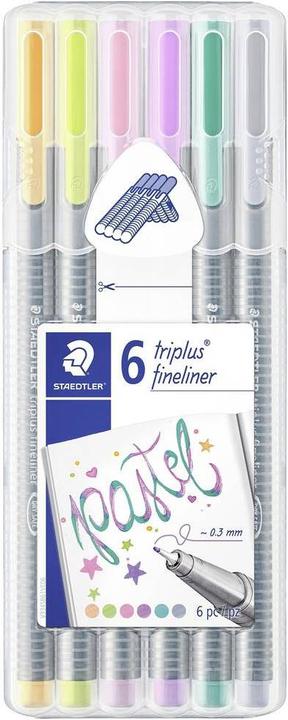 Produktbild Staedtler triplus fineliner 334 Dreikantige Fineliner (Sortiert, 6 x)