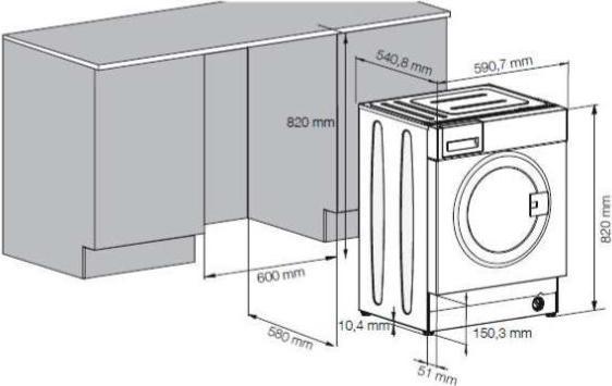 Immagine prodotto Beko WITC7612B0W Lavatrice da incasso a carica frontale (7 kg, A sinistra)