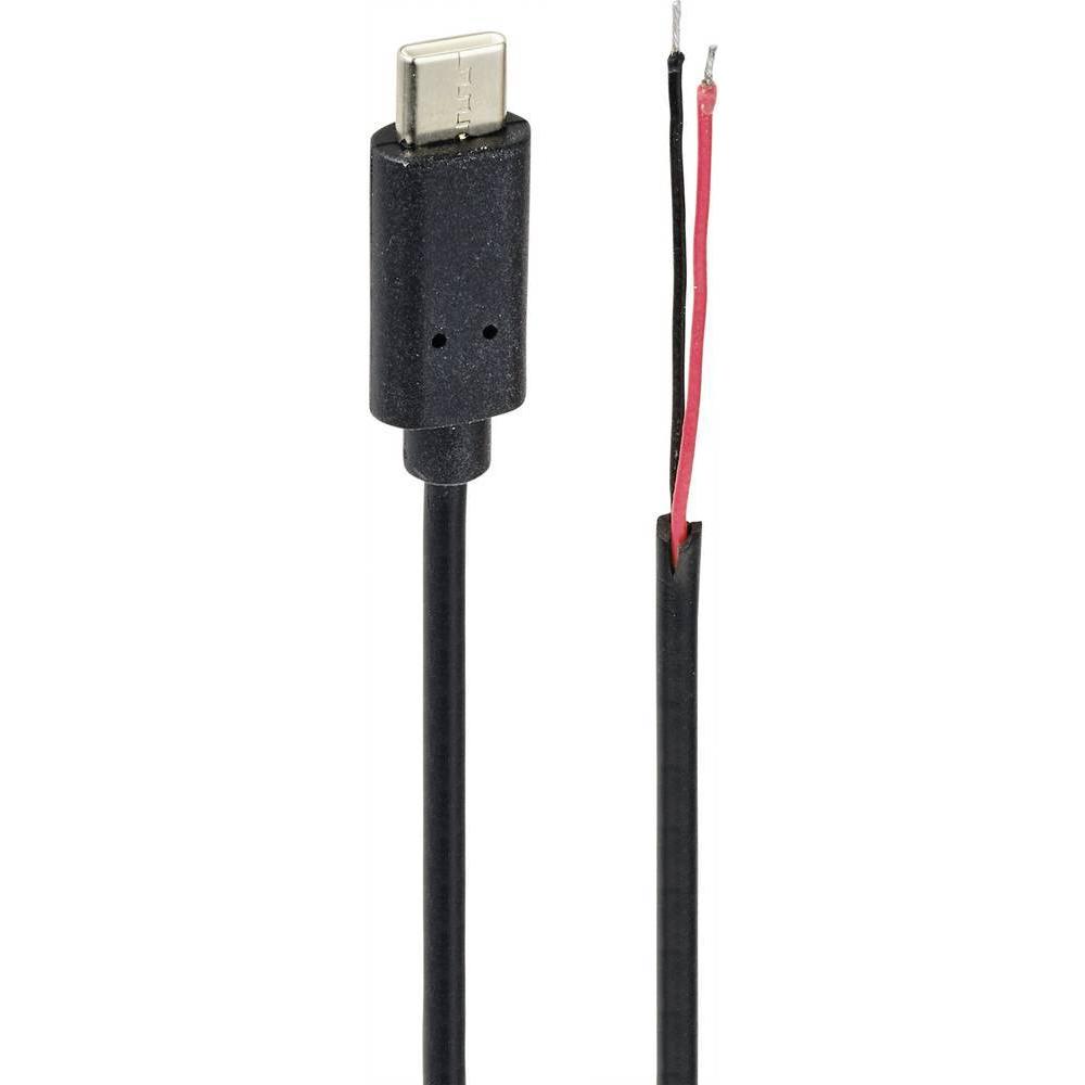 Thumbnail - Tru Components TC-9556812 Inhalt: 1 St., Elektronikkabel + Stecker, Schwarz