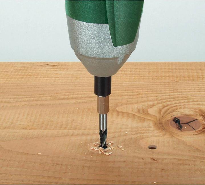 Produktbild wolfcraft 1 Holzspiralbohrer CV, S=6-kt, ø3x65mm (3 mm)