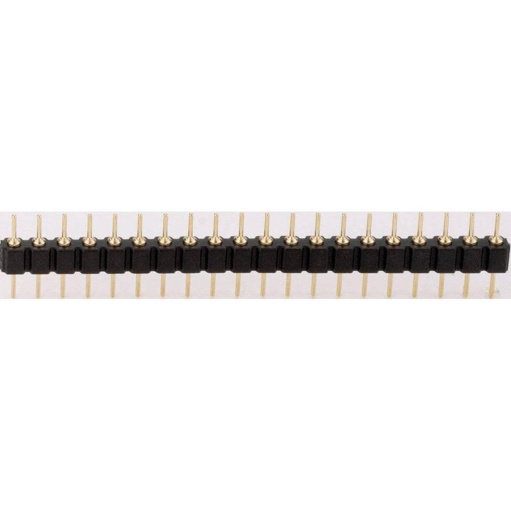 BKL Electronic Präzisions-Stiftleiste RM 2.54 mm, Elektronikkabel + Stecker, Schwarz
