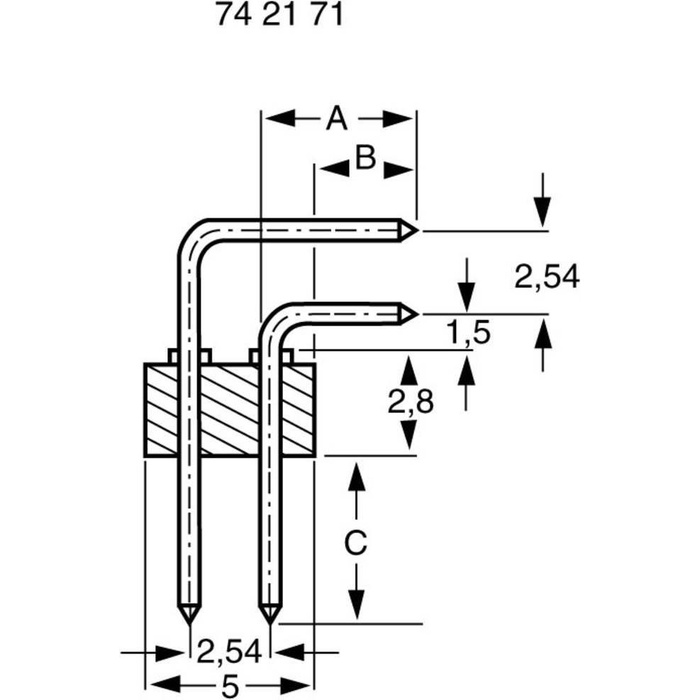 Thumbnail - BKL Electronic Doppelreihige Stiftleiste RM 2.54 mm, Elektronikkabel + Stecker, Schwarz