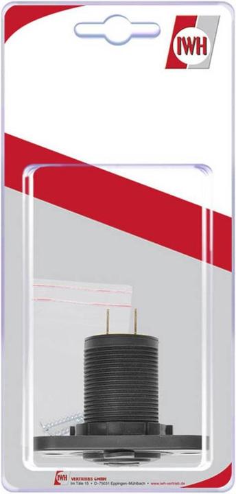 Immagine prodotto IWH Presa USB doppia integrata 12/24 Volt 21100 mA Corrente di carico max.=2.0 A