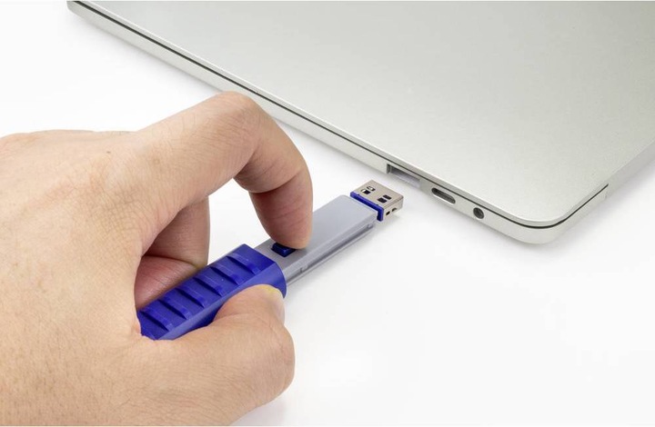 Produktbild Renkforce USB Port Schloss RF-4695230 10er Set Silber-Blau RF-4695230