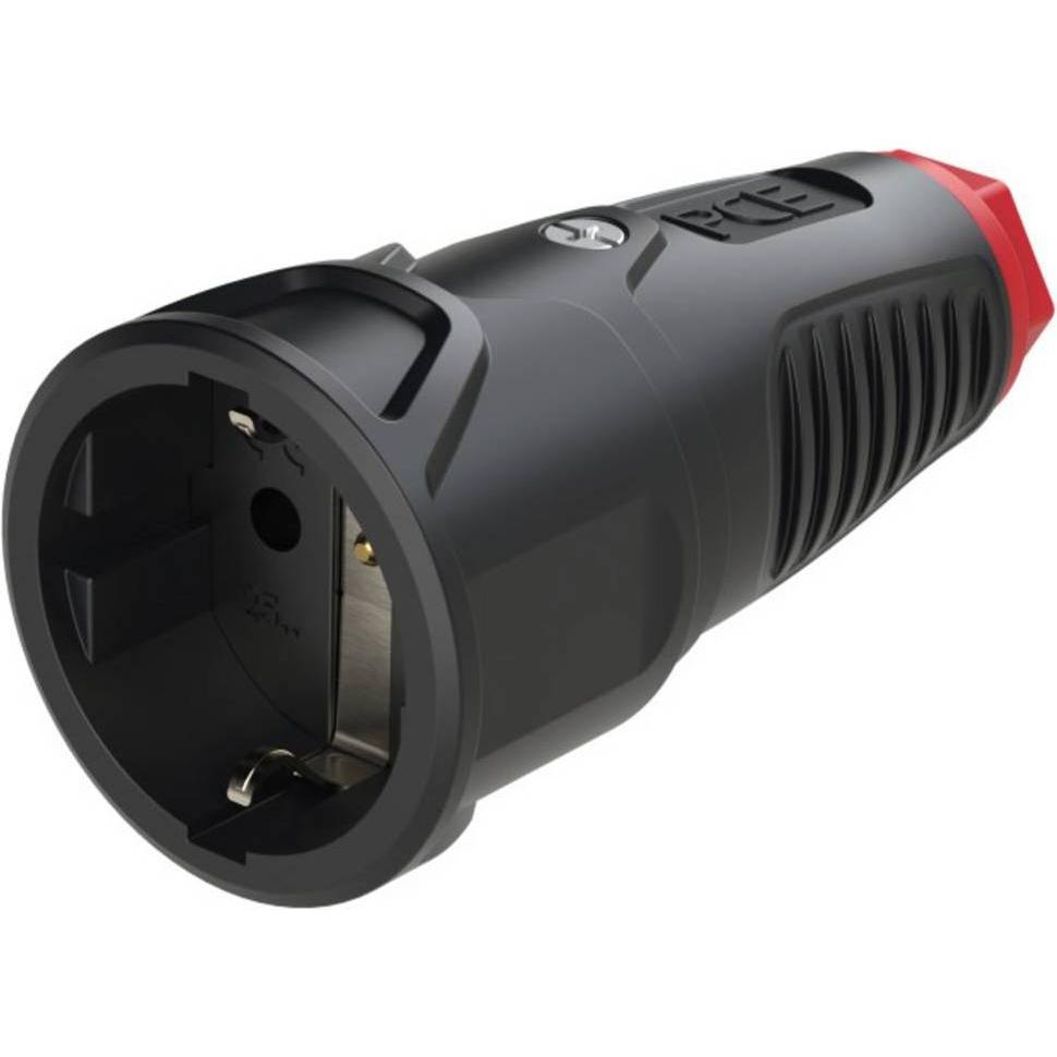 PCE, Netzstecker + Netzkupplung, Schutzkontaktkupplung TAURUS2 - Vollgummi